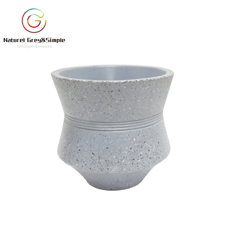 Gemoetrical Cylinder  Scented Soy Wax Candle Cement Concrete Candle Jar holder