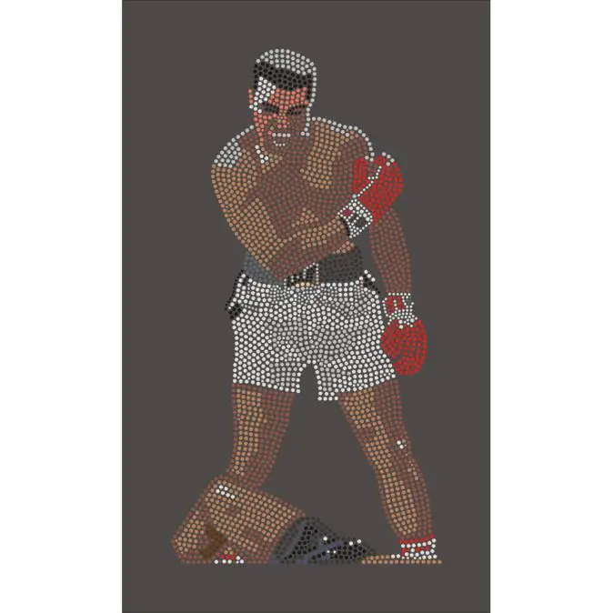 Custom T shirt Bling design Famous Musician Prince Rhinestone transfer hotfix