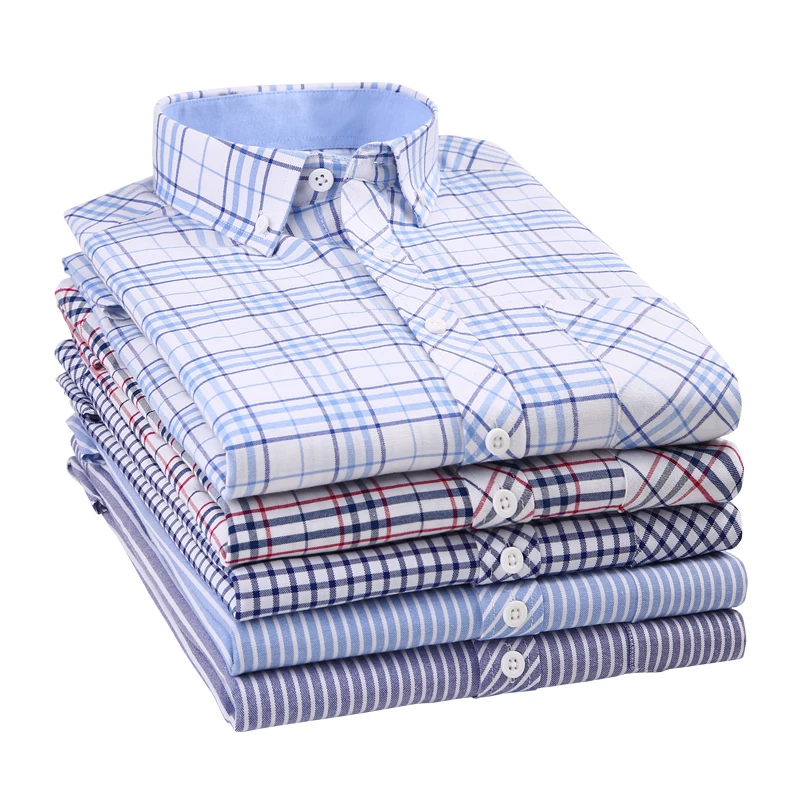 
Wholesale casual mens long sleeve solid oxford shirt 100% cotton 