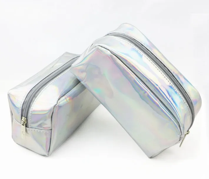 Manufacturer Cheap Holographic Personalized Cosmetic Pouch Bag