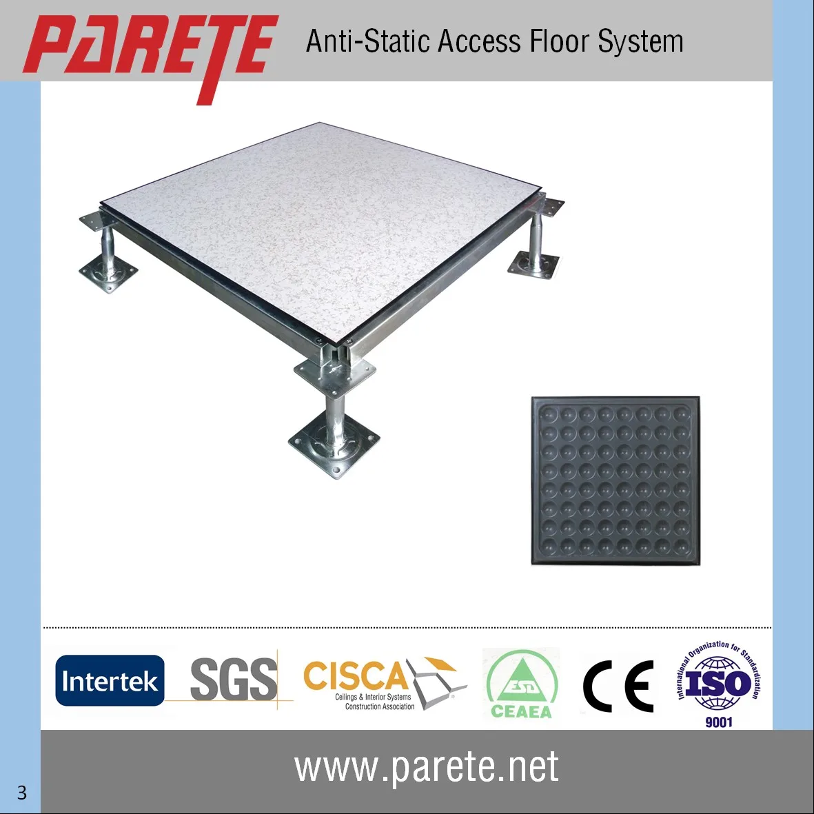  Data center server room Steel raised floor with anti static HPL