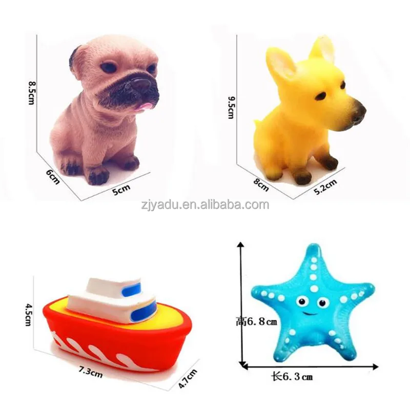 Educational Swimming Water baby Toys Colorful Soft Floating Rubber Duck Squeeze Sound Squeaky Bathing Toy For Baby Bath Toys