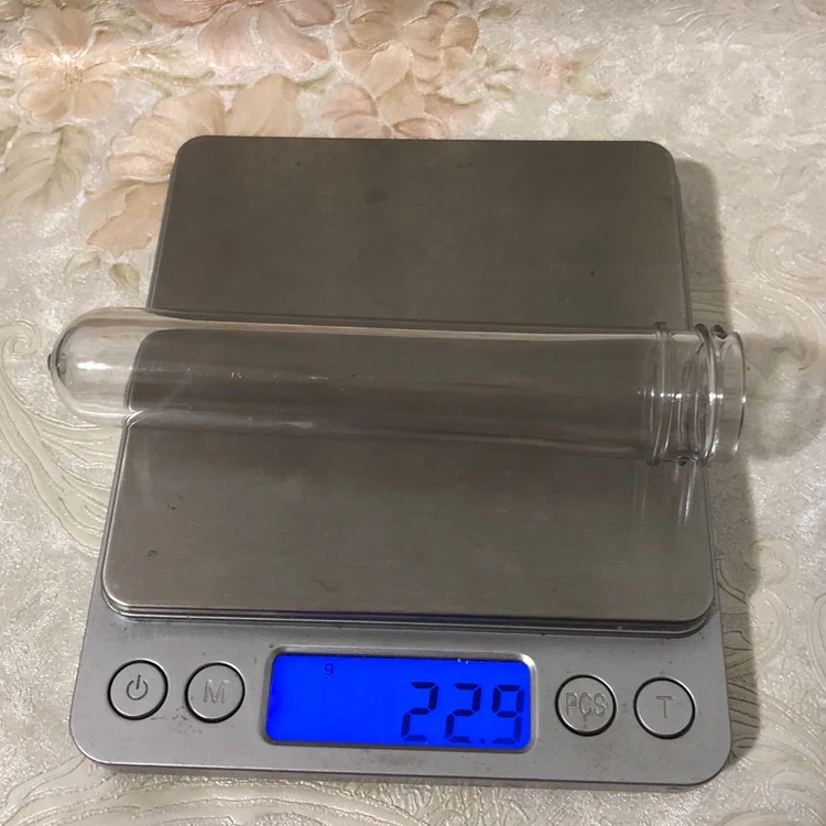 Practical products 24/410mm 23g clear cosmetics pet preform for preform plastic bottle