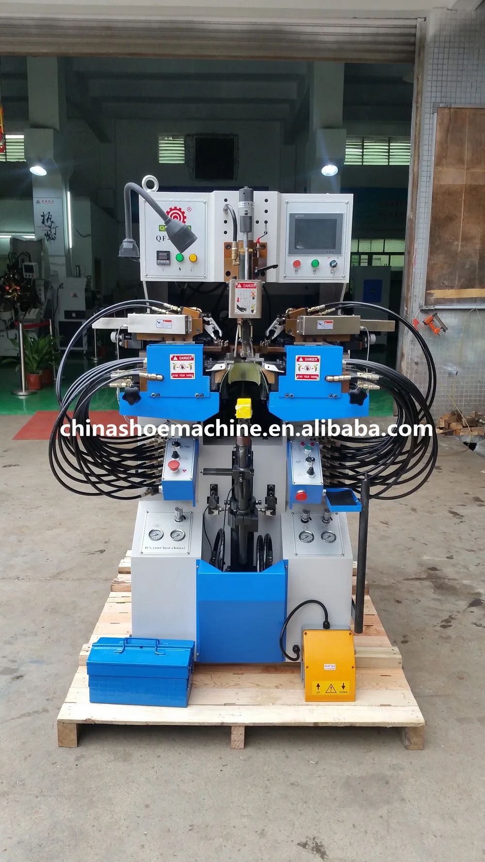 Qifeng automatic shoes machine QF-728DA side and heel lasting machine