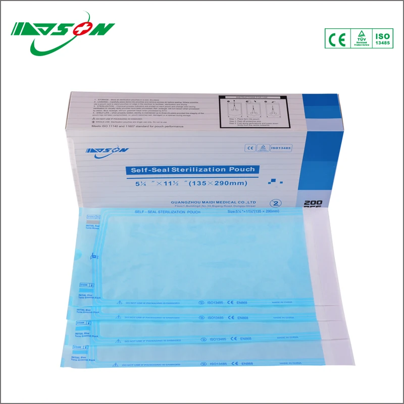 
CSSD Dental Clinic Tattoo Equipment Sterilization Self Sealing pouch Hospital Beauty Salon Equipment Sterilization bag 