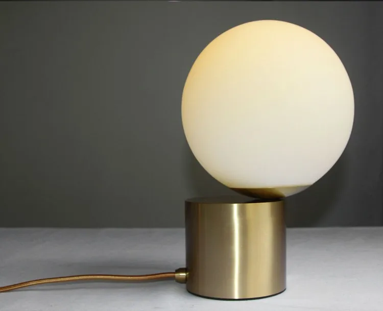 Nordic Portable Replica White Glass Table Lamp Murano Glass Table Lamp for Living Room