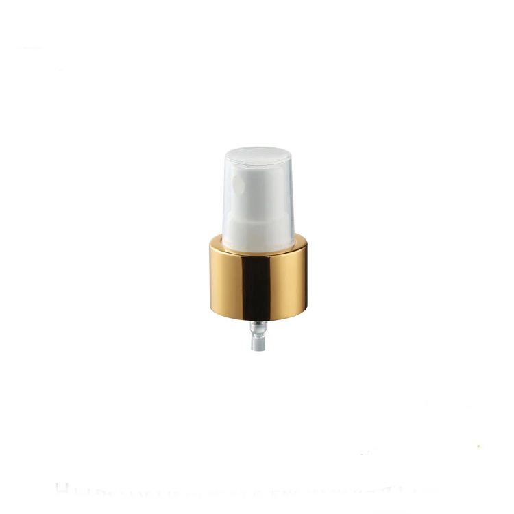 Aluminum gold silver fine mist sprayer hand press atomizer for spray bottle