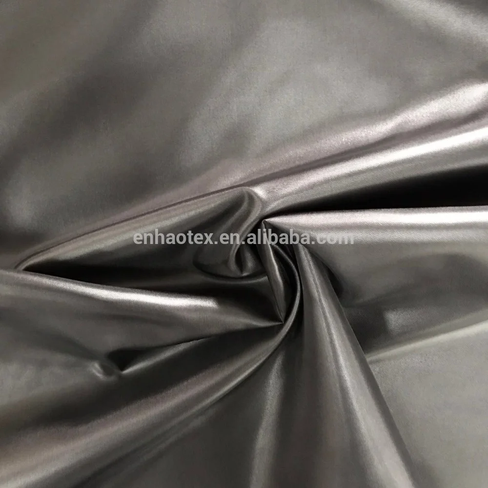 230T 300T Polyester Taffeta NS OIL Cire Fabric For Garment