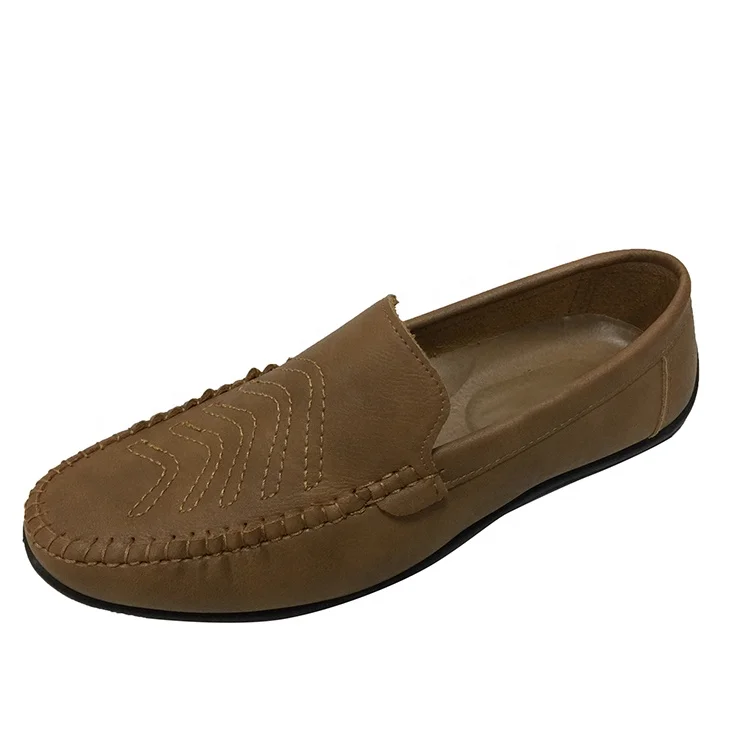 2019 Flat Casual Leather Loafers Men Soft Moccasins Shoe For Driving