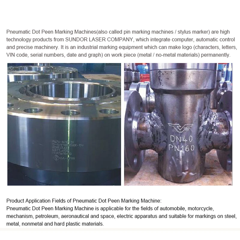 Horizontal type flange plate metal pneumatic marker machine