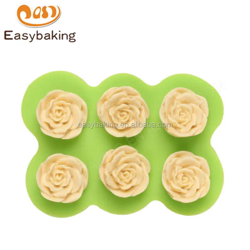 Supply modern beautiful flower silicone molds for cake decoration