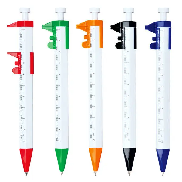 Multifunction Scale Ruler Pen For Promotion Kids Education logo pen