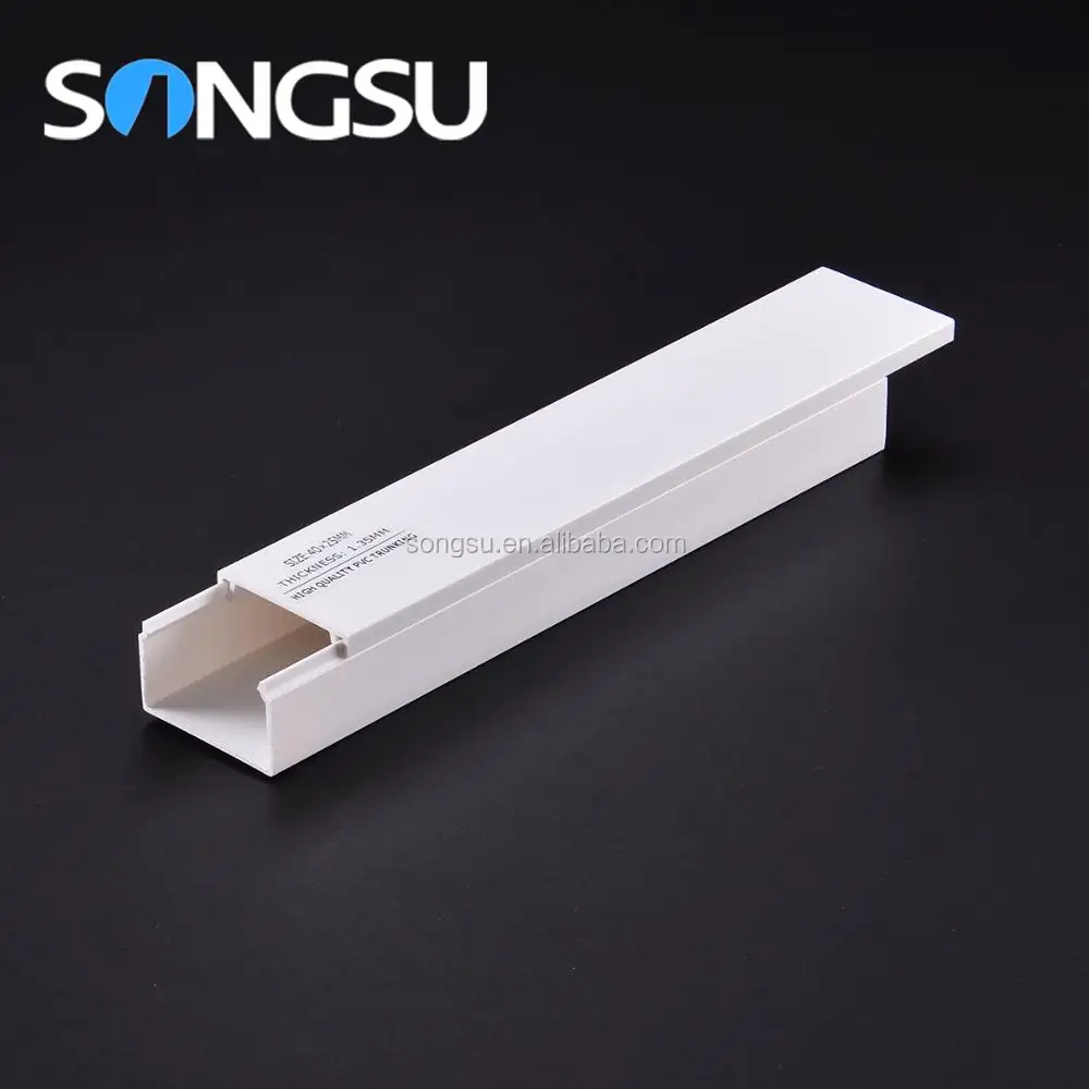 Низкая цена оптовая ПВХ производства воздуховодов для кабеля 40x40 мм