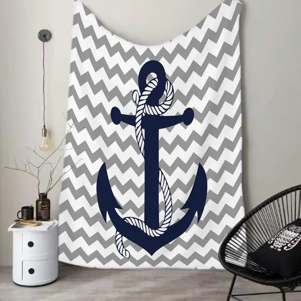 
Anchor Printing Super Soft Minky Fleece Kids Blanket For Baby Comforter Warm Blankets 