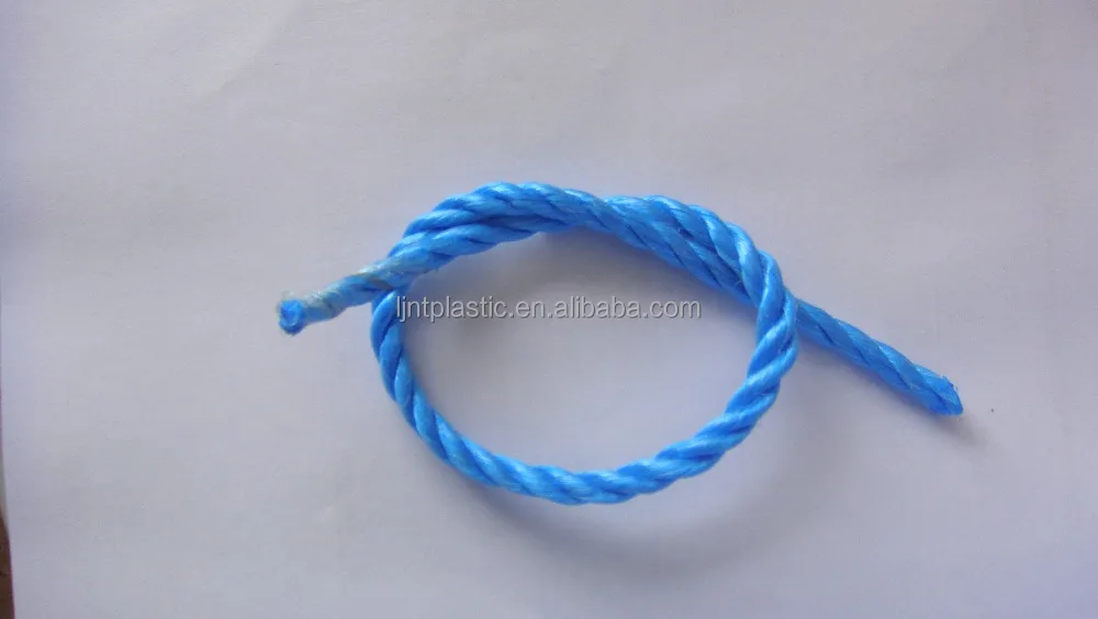 3 strands blue polypropylene PP Rope in split film
