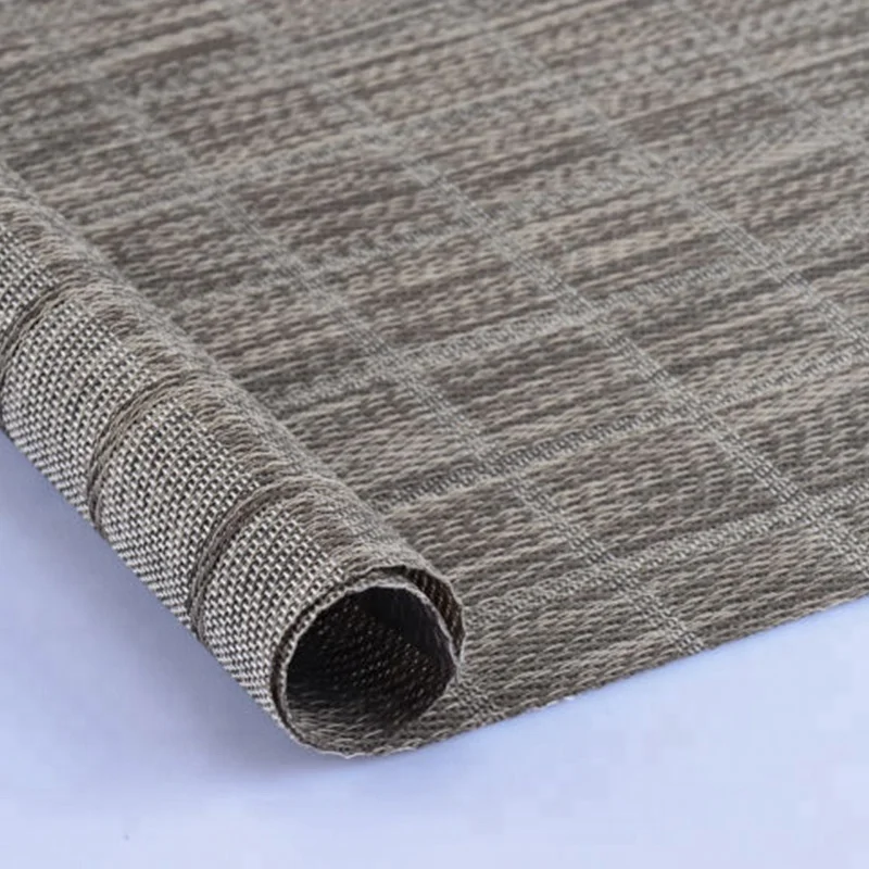 Прямая продажа с фабрики ткань для наружной мебели полоса ПВХ тканая сетка коврик для стола