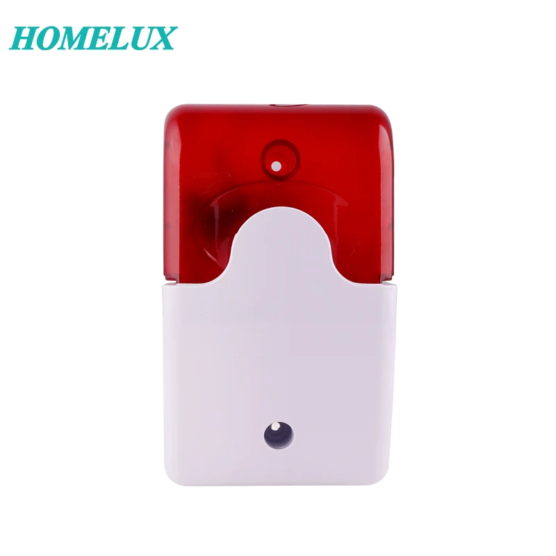 12v 250mA Warning Security Mini Strobe Siren With LED Red fFashing Light