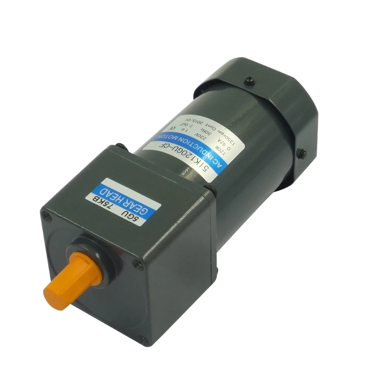 120W High Torque 220V 100RPM 500RPM AC Gear Speed Adjustable Motor