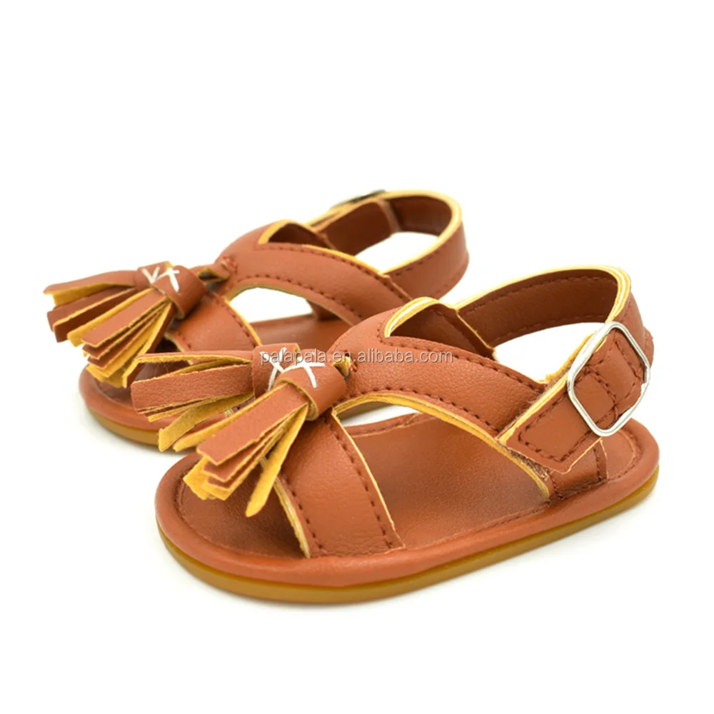 New Arrived Tassels PU Leather Shoes Baby Sandals
