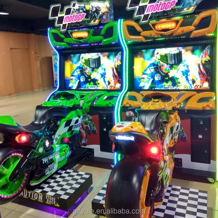 game machine arcade motor bike driving simulator motor rancig game machine h p motor car racing game machine