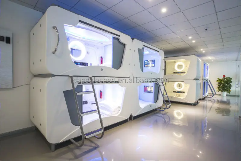 2016 Multifunctional Capsule Hotel Bed Japan metal bunk bed sleep pod airport sleepbox cabin bed log house