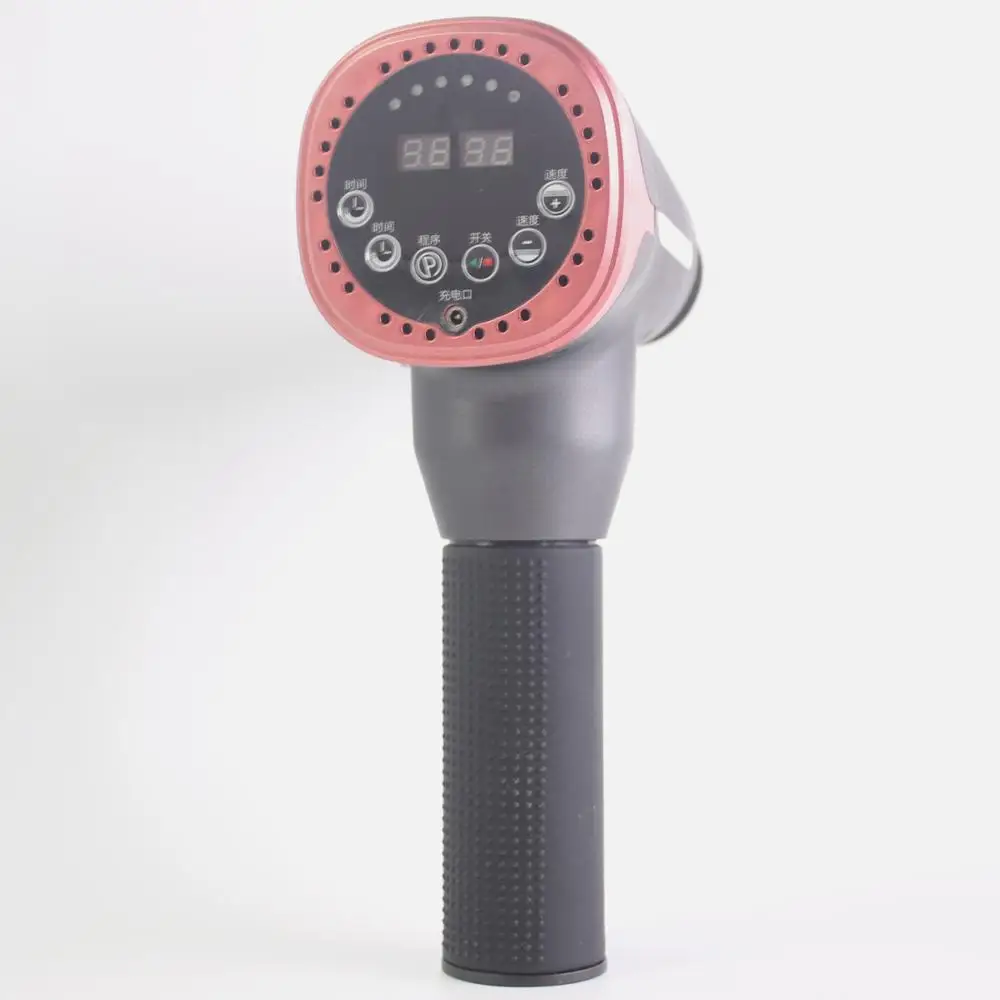 16.8V 2600mAh Li-battery 6Massage Heads Led Massage Gun,Max time:10minutes,30levels.