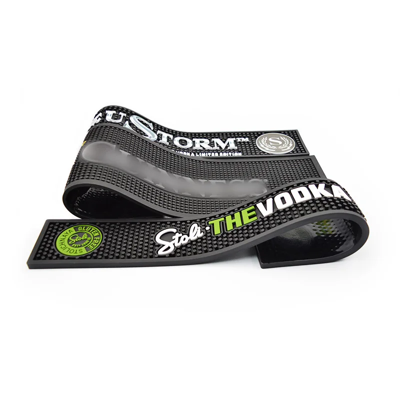 Лучшие недорогие рекламные коврики для бега пвх логотип персонализированный резиновый коврик бара