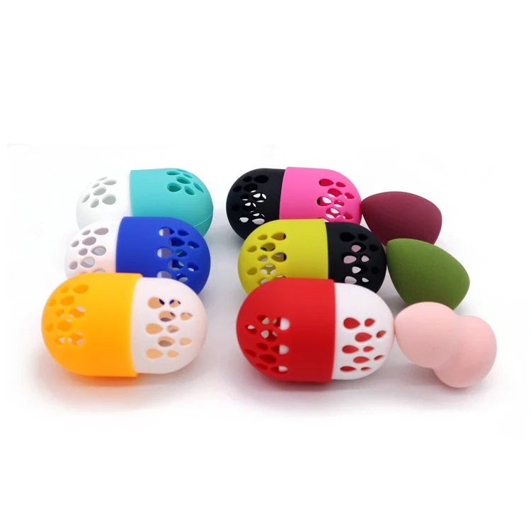 Красивый чехол для путешествий с губкой для нанесения основы макияжа