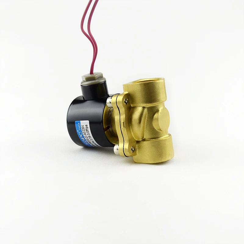 2W Series 2 Position 2 Way AC220V Brass Solenoid Valve 2W200-20