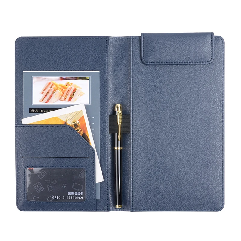Custom Leather Restaurant Guest Check Book Bill Holder