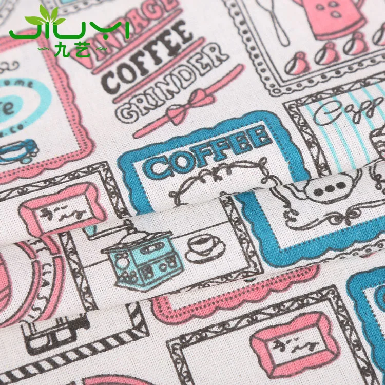 Hometextile hot sale 70%cotton 30%linen printed linen curtain fabric for clothing