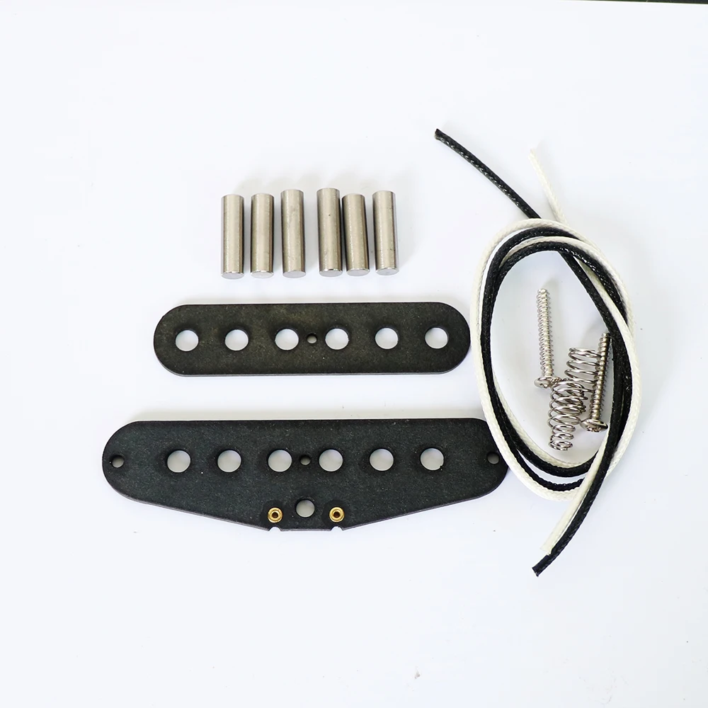 Черная шпуля с плоской обмоткой, комплекты для пикапа гитары с одной катушкой, 5 стержней, наборы для гитары «сделай сам» для ST-гитарных пикапов