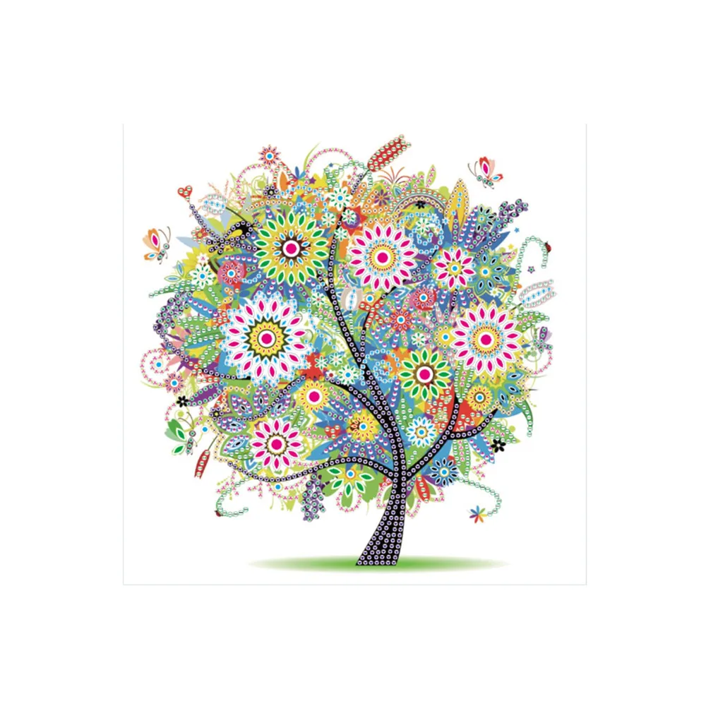 
Wholesale diamond painting four seasons summer diamond painting tree 