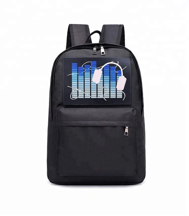 custom fashion intelligent voice control and Solar powered rechargeable backpack girl lady men women backpack bag manufacturer