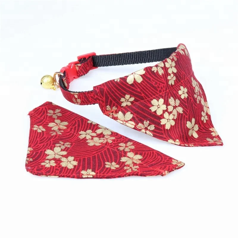 GMTPET Pet Factory OEM Dog Collar Wholesale Custom Fashion Japanese Style Dog Triangle Collars Soft Dog Collars