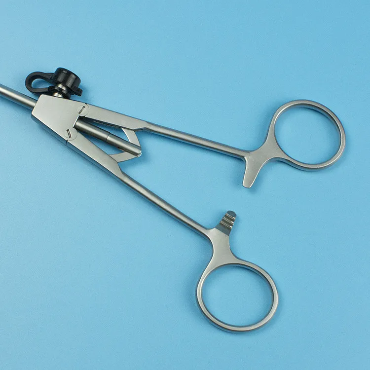 Laparoscopy needle holder curved laparoscopic needle holder curved reusable Surgical needle holder