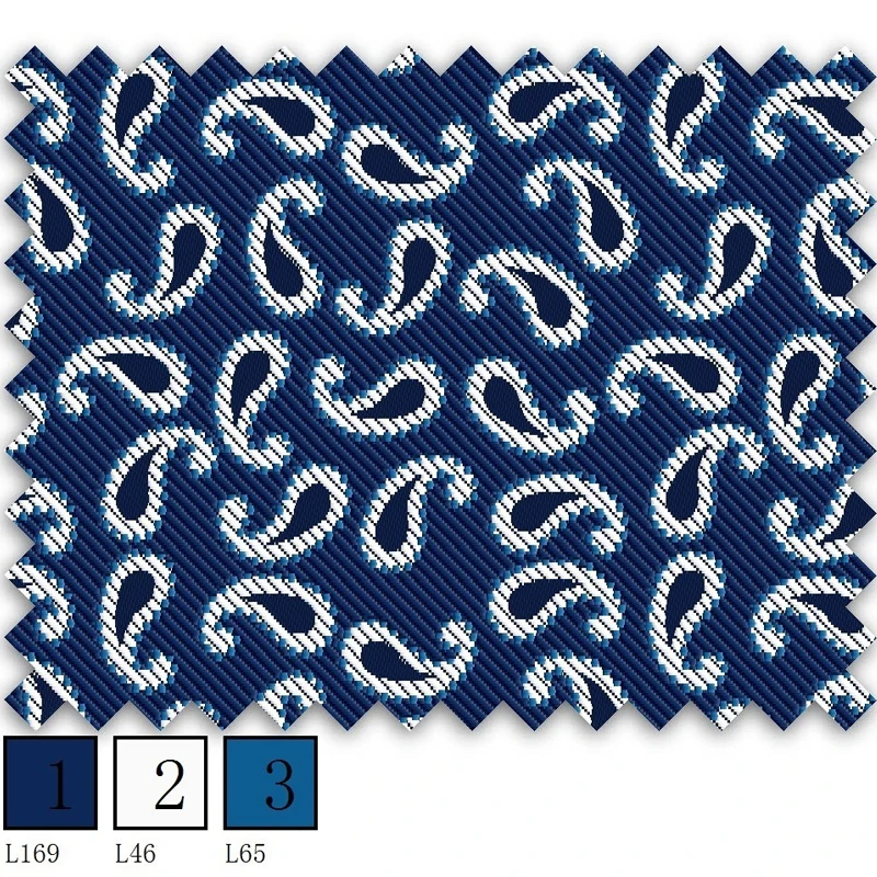 
 Китай, оптовая продажа, 100% шелк, жаккардовая тканая ткань Пейсли для галстука  