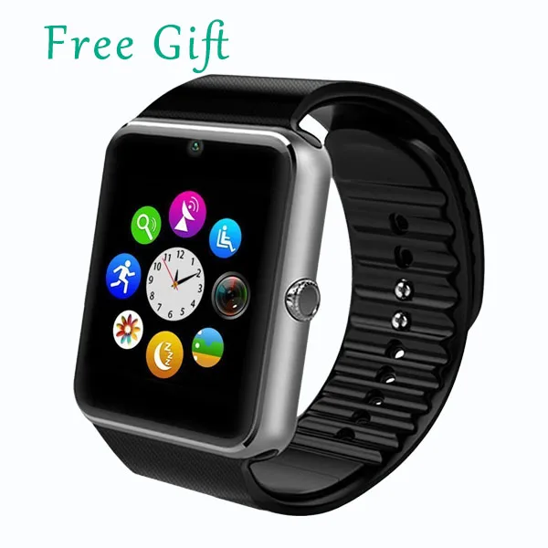 Smart Watch GT08 with SIM Card TF Memory Card Slot Camera Music Play Sleep Monitor Pedometer for Android Smart Phone