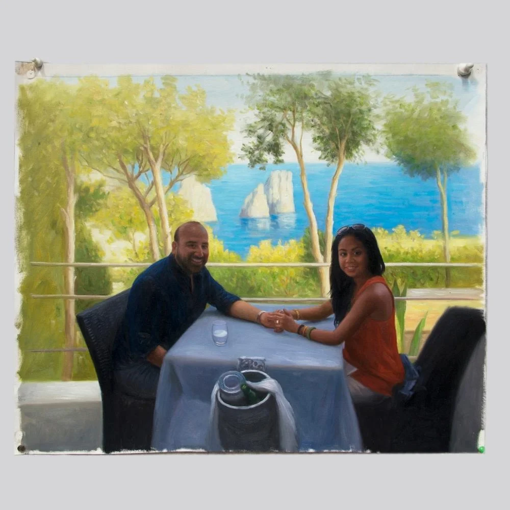 Wedding Couple Portrait Turn Photo Into Canvas Painting