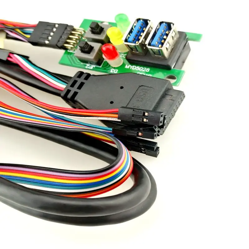 Dual USB3.0  and LED SW computer case front panel cable