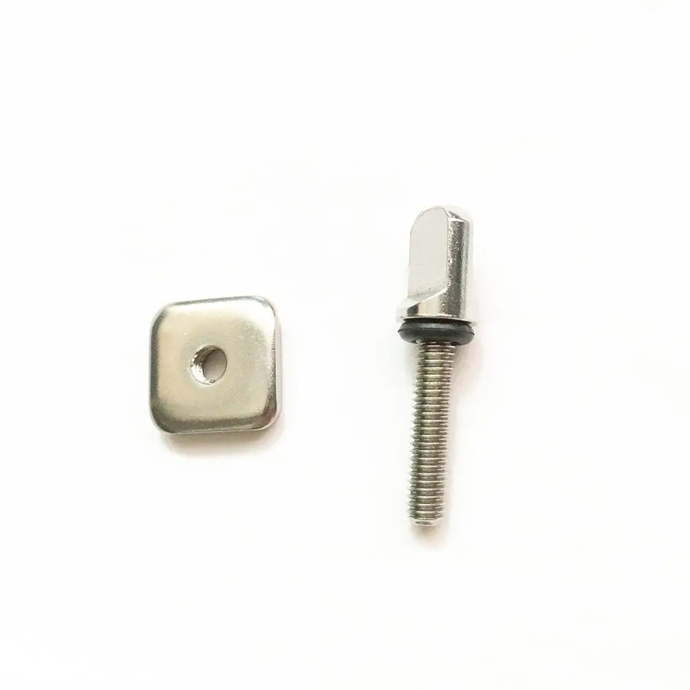 Factory-Outlet Stainless Steel Longboard Fin Bolt Screw Plate