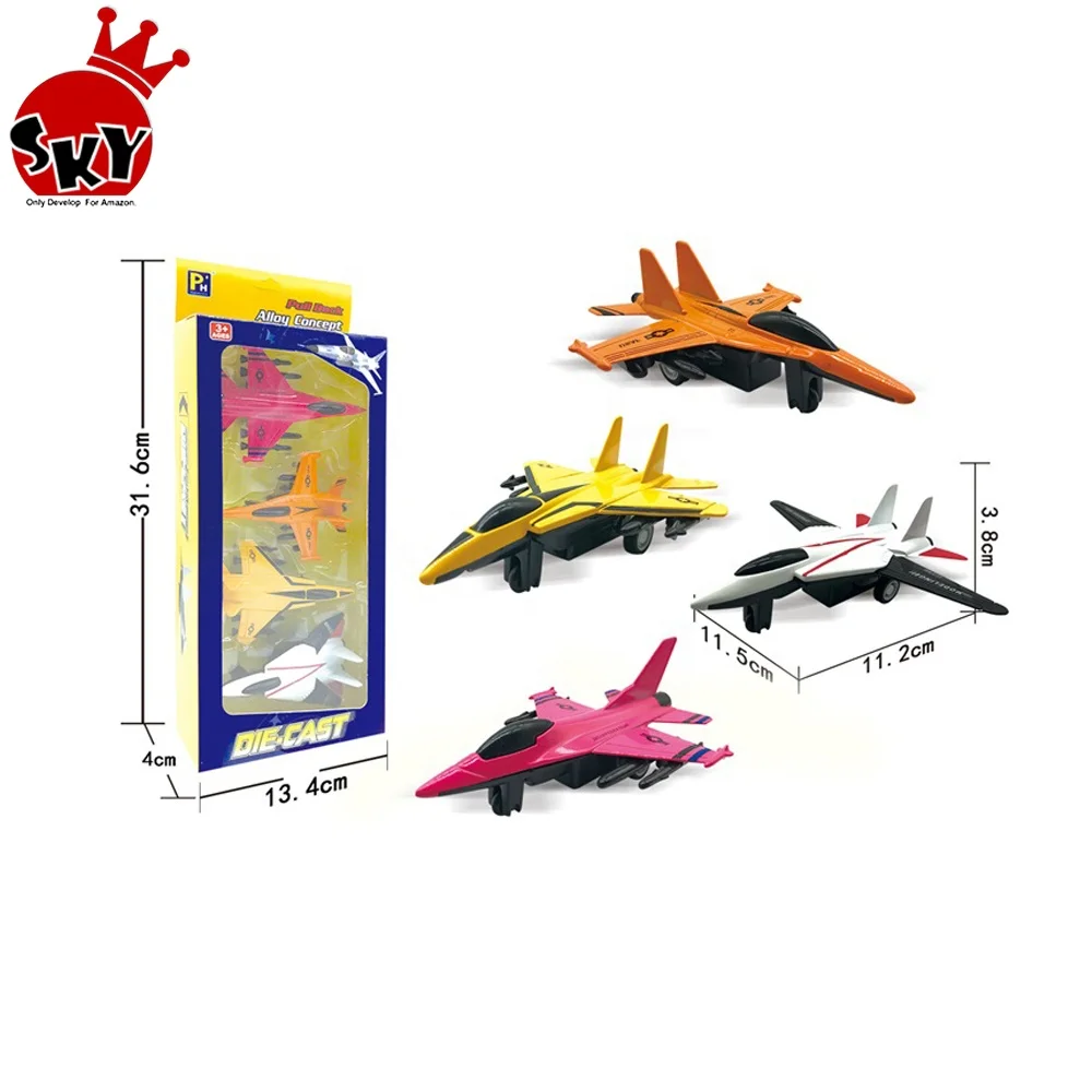 Hot Sale 1:64 Slide Fighter Jet Toy Military Diecast Models for Kids