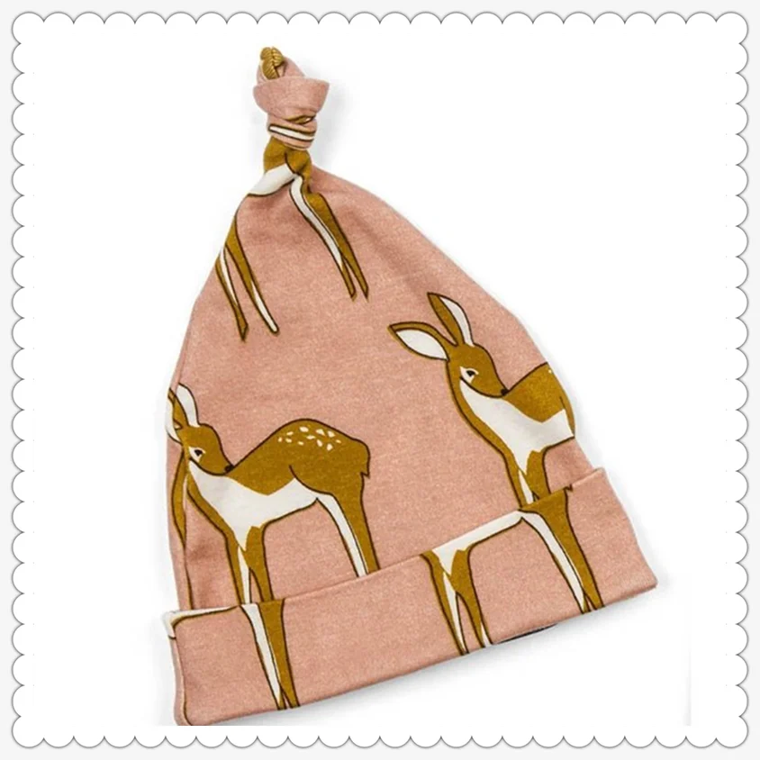 Детская Регулируемая шапка унисекс из 100% хлопка с узлом