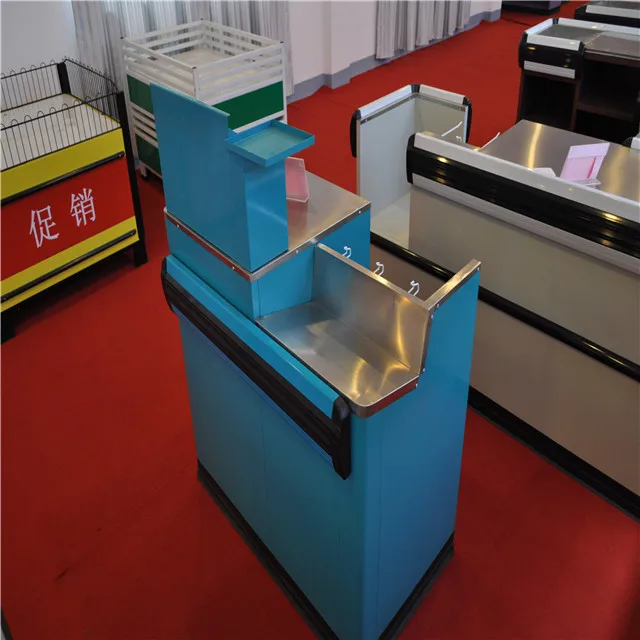 Supermarket convenience cashier checkout counter ! Store cash desk!