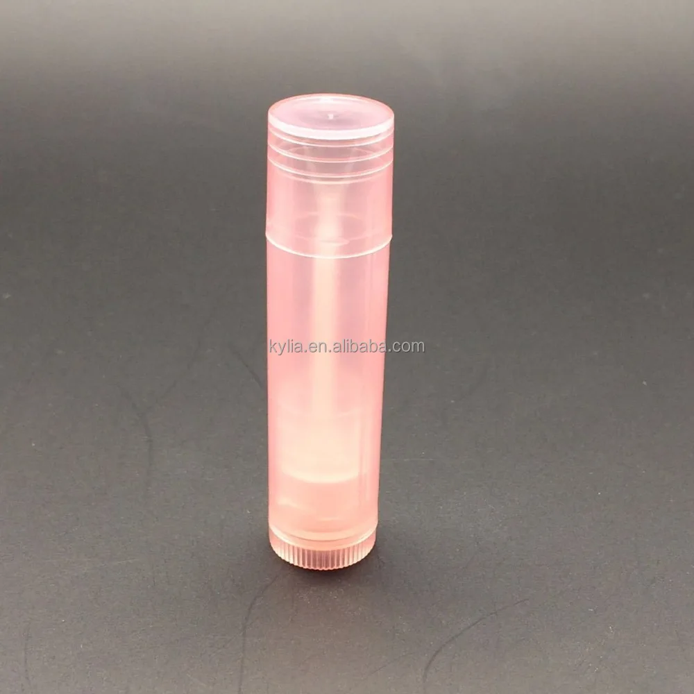 Manufacturer Wholesale Custom Colorful PP Clear Mini Lip Balm Tube 5g Empty Plastic Lipstick Tube