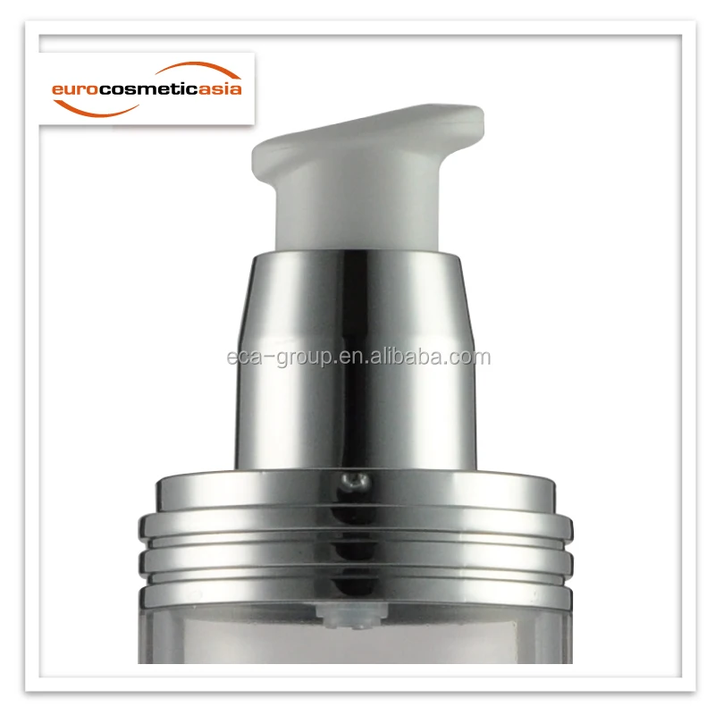 
Stylish cylinder with flat ring collar PETG, SAN, PET airless and lotion bottle 