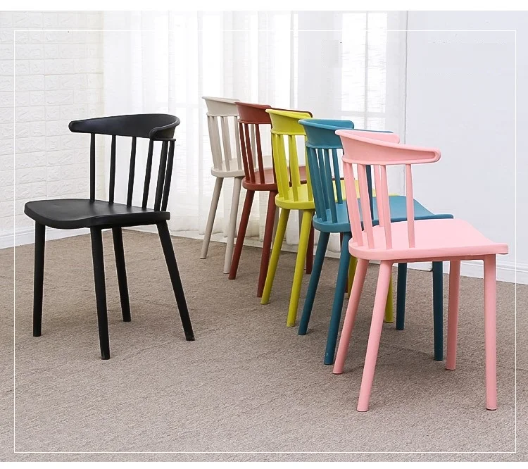Easy To Clean mould injection plastic outdoor dining chair Stackable colorful PP beach chair