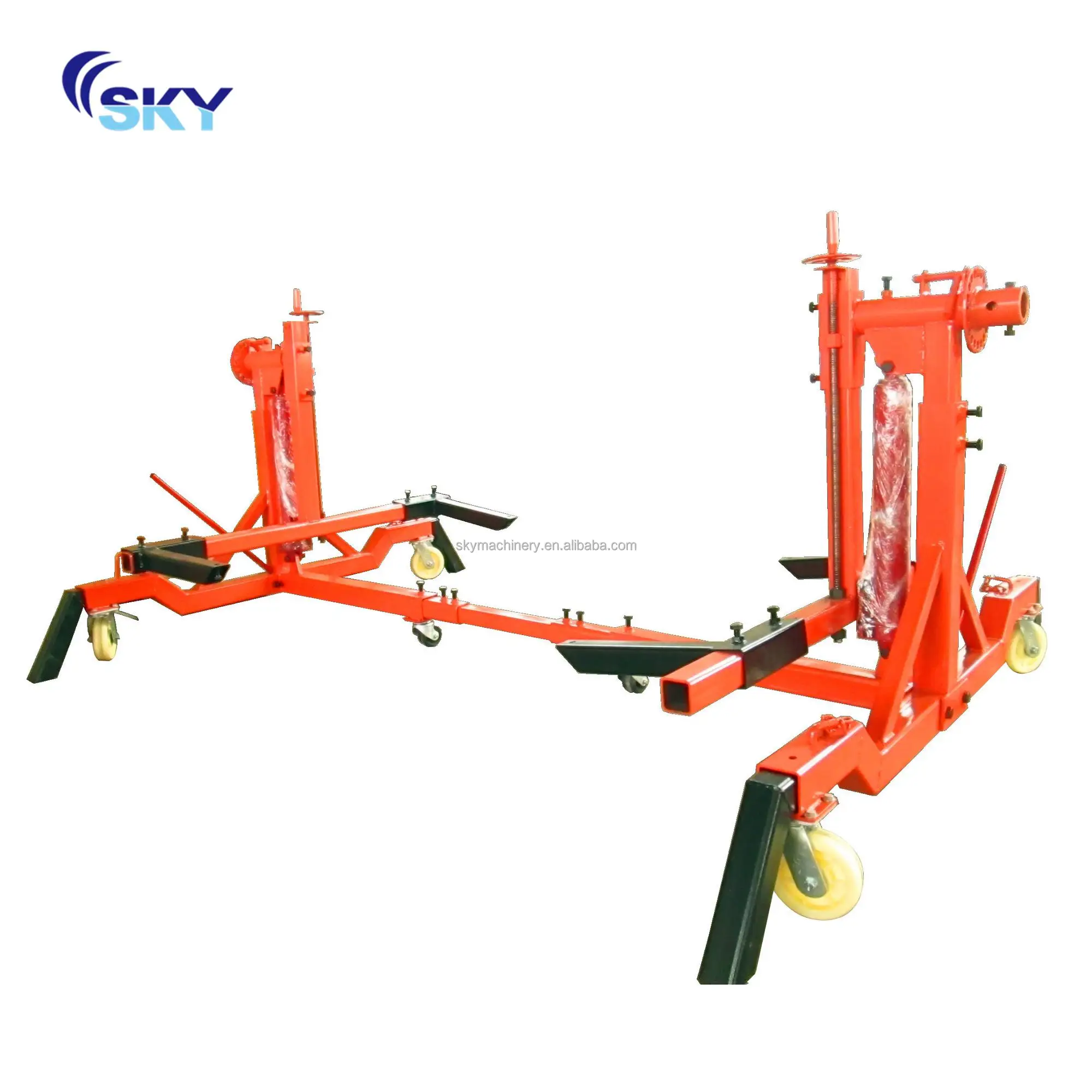 alibaba website China new product for sale auto body pulling machine car straightener autobody rotisserie