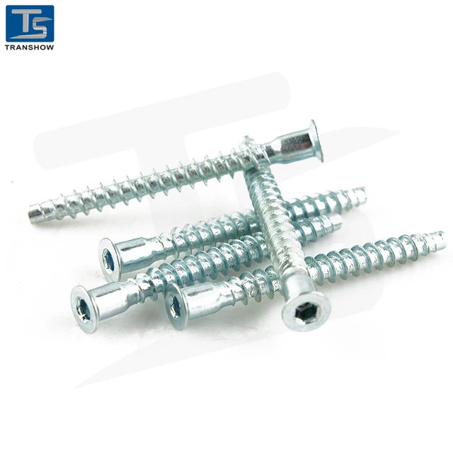 steel furniture screw confirmat screw for wood furniture fitting