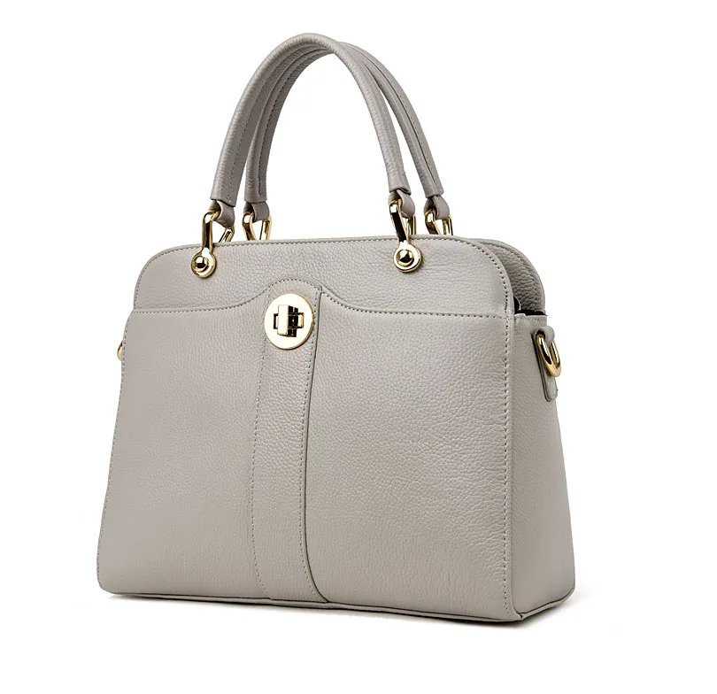 
2019 new design trendy model product genuine pebble pattern cow-skin leather PVC luxury ladies bags handbags for women 